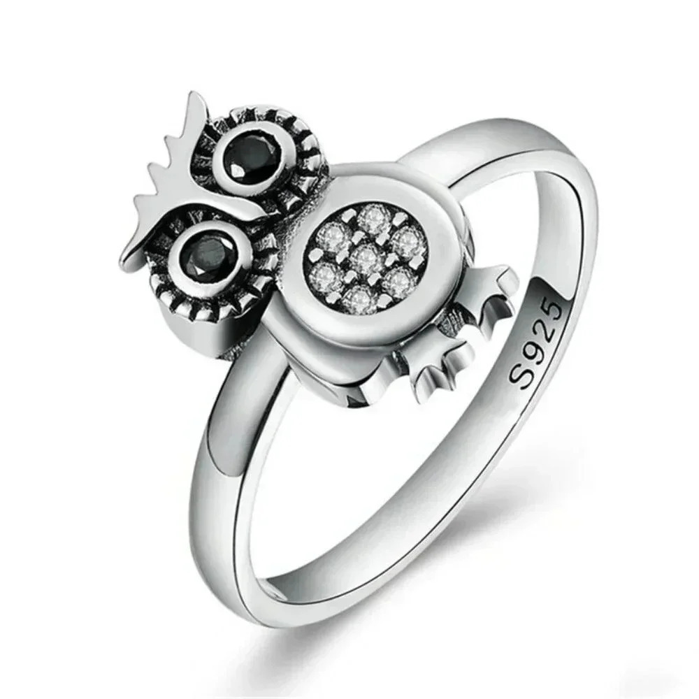 925 Silver Plated 3a Cz Cute Ring For Men Women Fb16fa1042